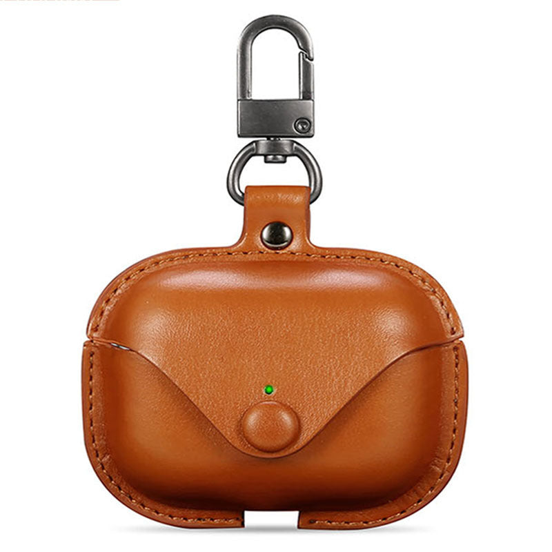 Fashion Solid Color Leather Bluetooth Earphone Case Fashion Solid Color Leather Bluetooth Earphone Case
